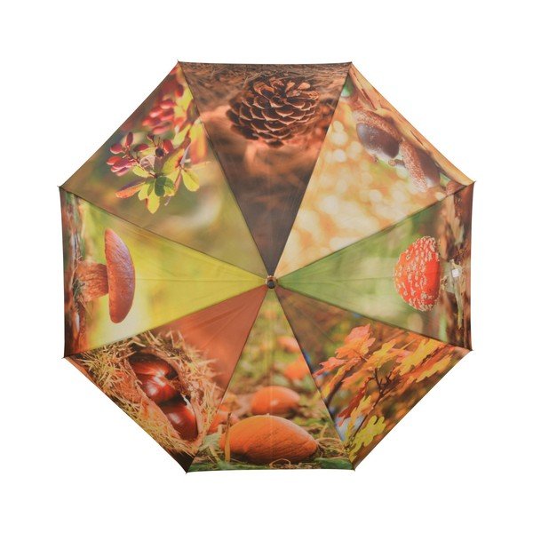 Dežnik z jesenskim vzorcem Esschert Design, ø 120 cm-image-1