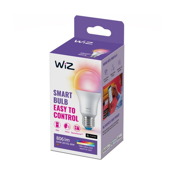 LED pametna žarnica z žarnico E27, 9 W – WiZ-image-2
