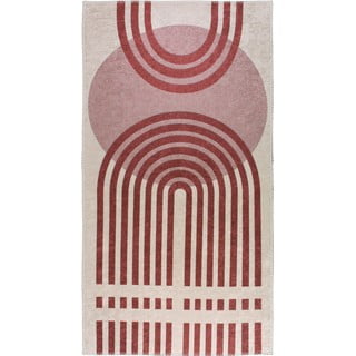 Rdeče-bela pralna preproga 80x150 cm - Vitaus
