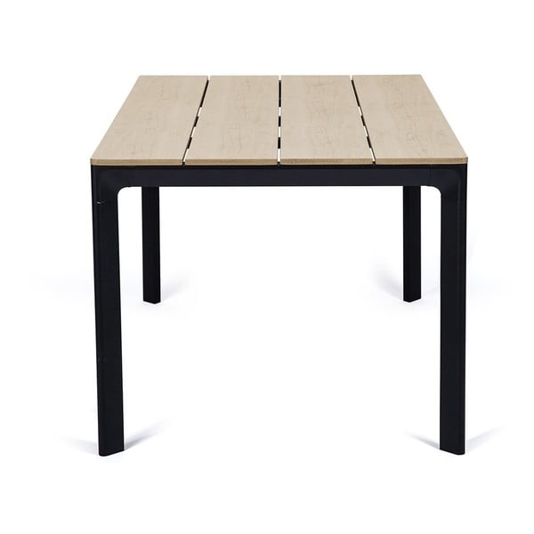 Komplet 4 črnih jedilnih stolov Kai in mize Thor v naravni barvi - Bonami Essentials-image-3