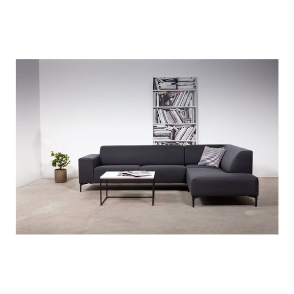 Antracitno siva kotna sedežna garnitura (z desnim kotom) Diva – Scandic-image-1