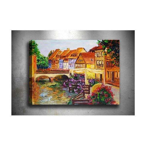 Slika Tablo Center Majhno mesto, 70 x 50 cm