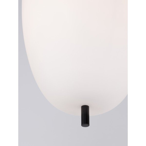 Bela/črna steklena viseča svetilka ø 27 cm Lato – Nova Luce-image-4