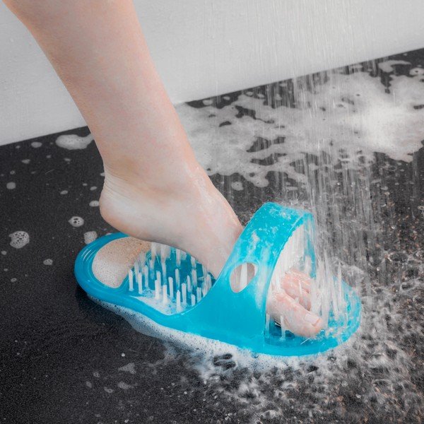 InnovaGoods Exfoliating Shower Shoe-image-1