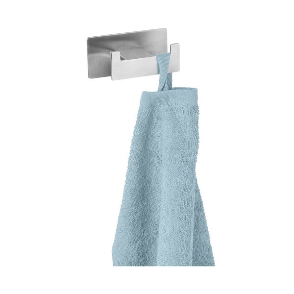 Obešalnik iz nerjavečega jekla v mat srebrni barvi z namestitvijo brez vrtanja Genova – Wenko-image-2