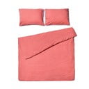 Koralno rožnata bombažna posteljnina za zakonsko posteljo Bonami Selection, 200 x 200 cm