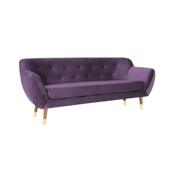 Vijolična trisedežna zofa Mazzini Sofas Amelie-image-3