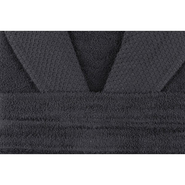 Antracitno siv bombažen kopalni plašč velikosti M Cappa – Foutastic-image-3