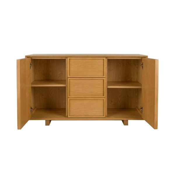 Komoda iz masivnega jesena v naravni barvi 120x70x45 cm Raster – Zuiver-image-3