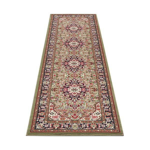 Zelena preproga Nouristan Skazar Isfahan, 80 x 250 cm-image-2