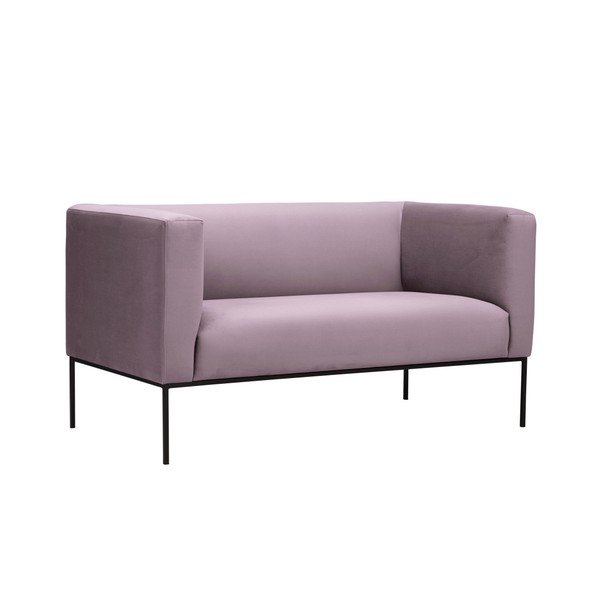 Roza žametna zofa Windsor & Co Sofas Neptune, 145 cm-image-2