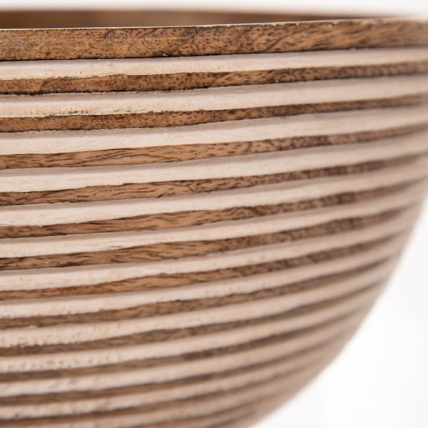 Lesena skleda v naravni barvi ø 24 cm Mango - Orion-image-1