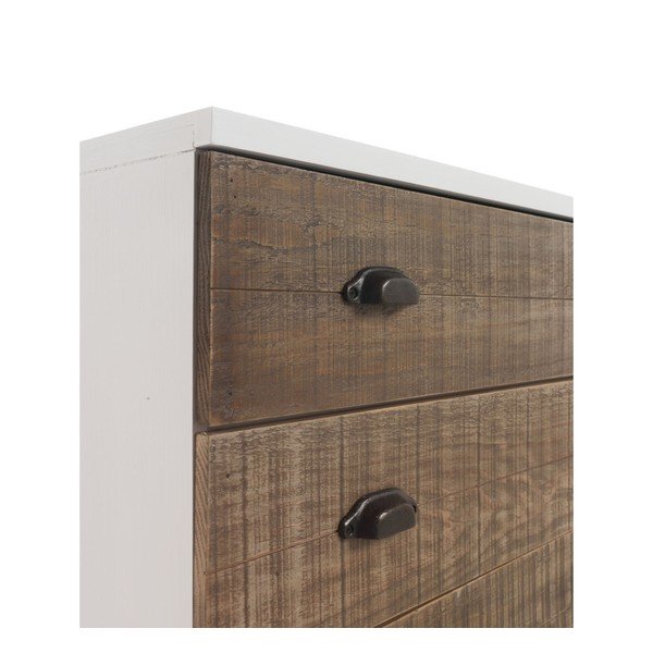 Bela komoda s 3 predali Geese Rustic-image-1