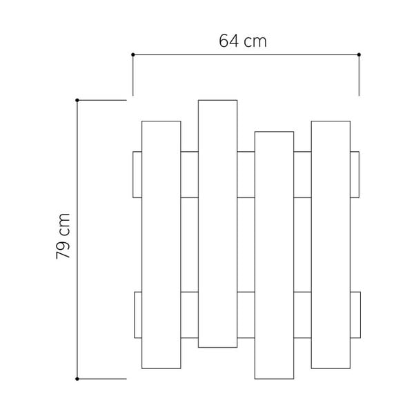 Stenski obešalnik Wave Oak-image-2