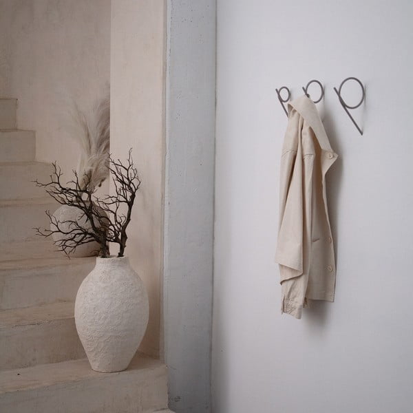 Sivorjav jeklen stenski obešalnik Tuba S – Spinder Design-image-2