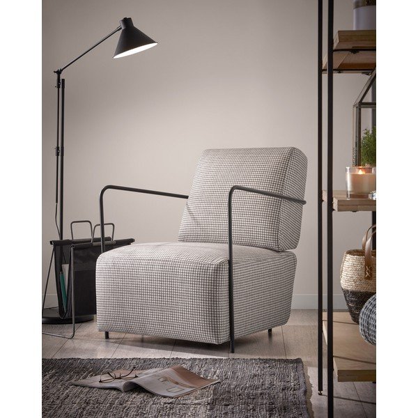 Siv fotelj Gamer – Kave Home-image-4