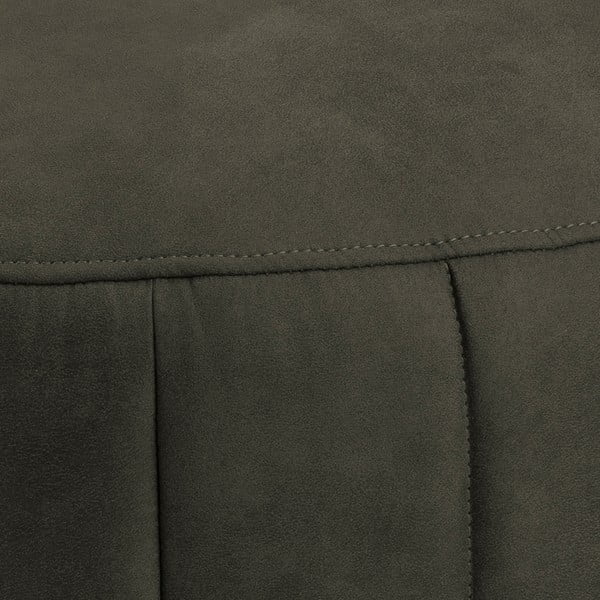 Olivno zelen puf v imitaciji usnja Actona Doria, ⌀ 60 cm-image-3