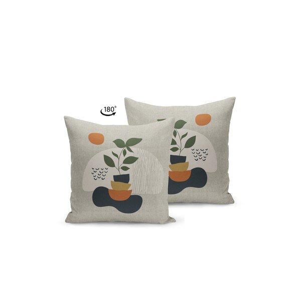 Blazina s polnilom Kate Louise Natural Plant , 43 x 43 cm-image-1