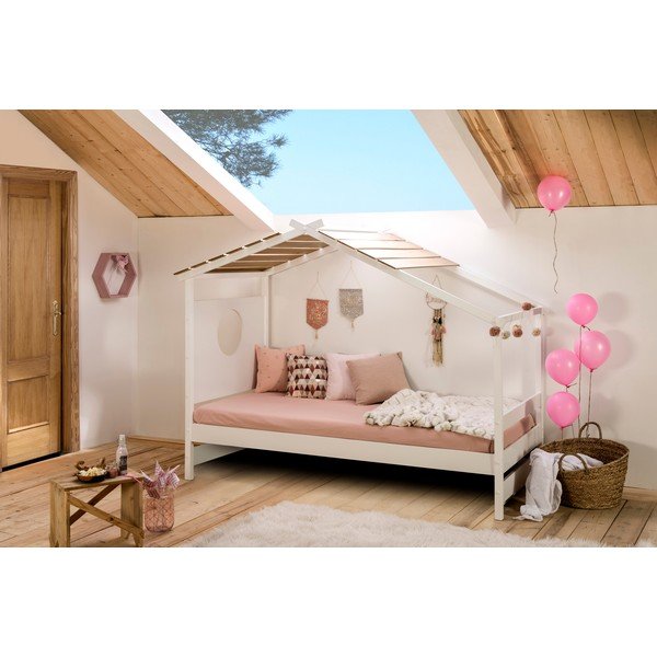 Bela otroška postelja Marckeric Nayah, 90 x 190 cm-image-1