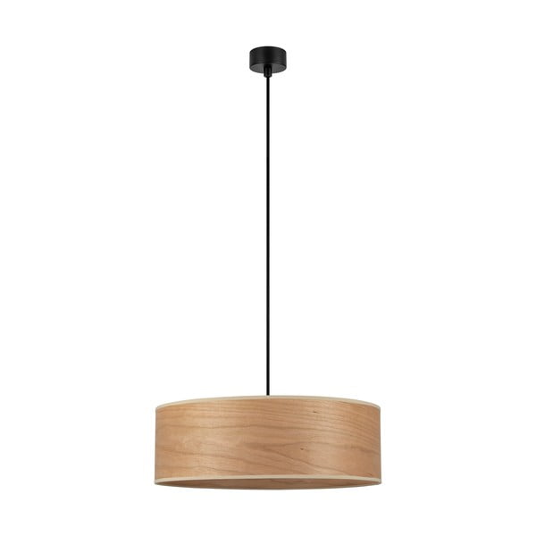 Viseča svetilka iz češnjevega furnirja Sotto Luce TSURI XL, ø 45 cm