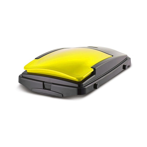 Rumen plastičen pokrov koša za smeti za ločevanje odpadkov – Addis