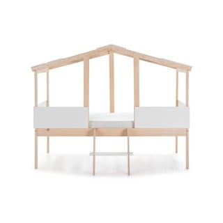 Bela dvignjena otroška postelja Marckeric Parma, 90 x 190 cm