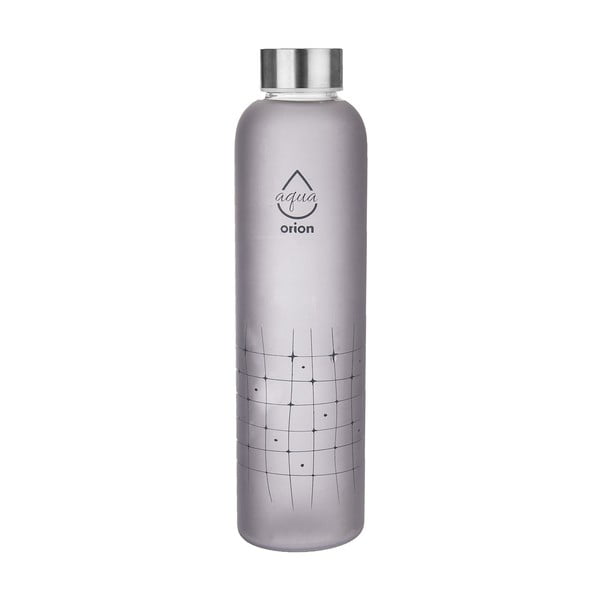 Siva steklena steklenica za vodo 750 ml Mřížka – Orion