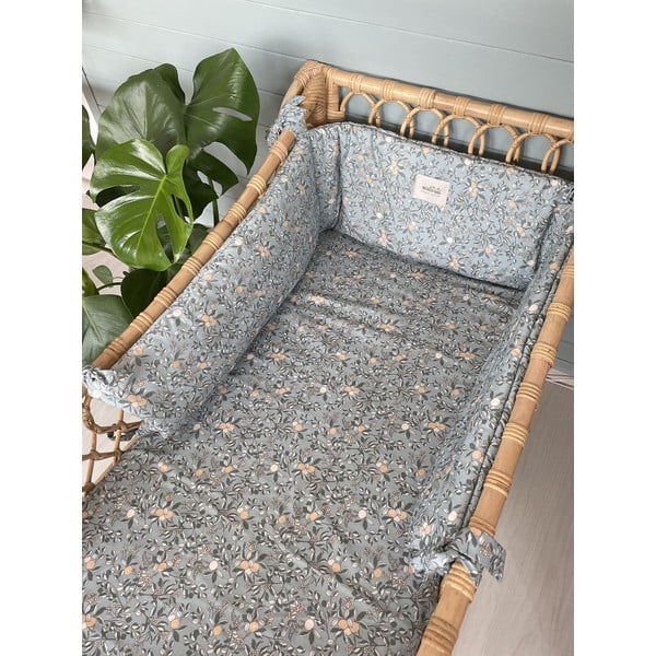 Zaščita za posteljico 210 cm Blush Daisies - Malomi Kids-image-1