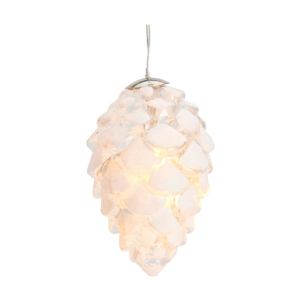 Bela viseča božična svetlobna dekoracija ø 5 cm Celina – Sirius