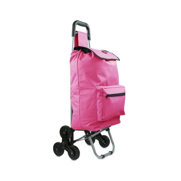 Rožnata nakupovalna torba na kolesih Hero Atlas, 30 l-image-3