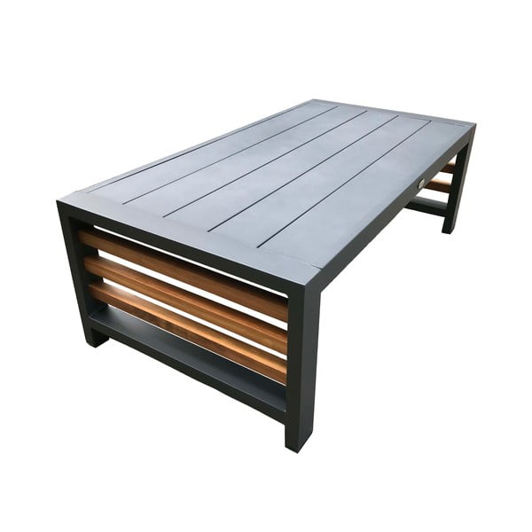 Siva aluminijasta vrtna garnitura za 5 oseb Colmar – Rojaplast-image-4