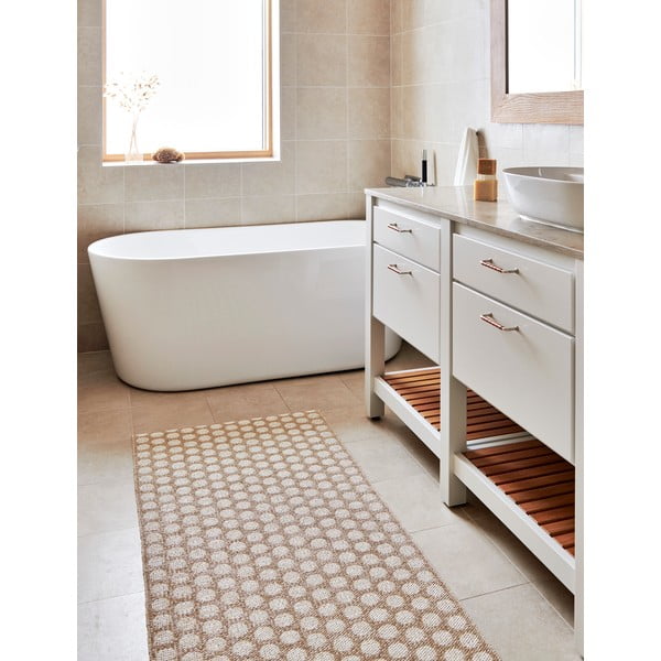 Bež/kremno bela notranja in zunanja preproga 70x90 cm Noa Beige Vanilla – Pappelina-image-1