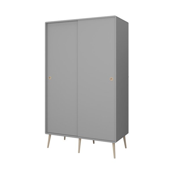 Siva omara z drsnimi vrati 113x190 cm Softline - Tvilum-image-1