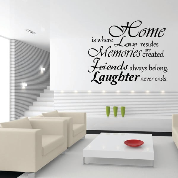 Nalepka Ambiance Home, ljubezen in smeh