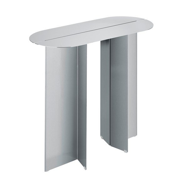 Stranska mizica iz nerjavečega jekla v mat srebrni barvi 35x80 cm Oru – Blomus-image-4