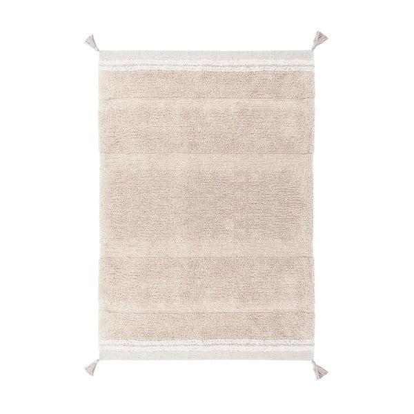 Svetlo rožnata pralna ročno tkana bombažna preproga 140x200 cm Bloom Rose – Lorena Canals