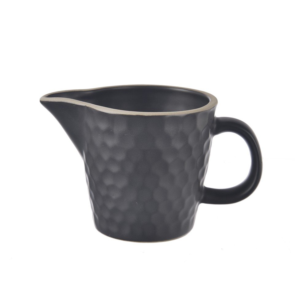 Črn keramičen vrč za mleko 100 ml Tea Time