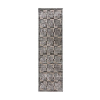 Siv/bež tekač 66x300 cm Evelyn Blocks – Flair Rugs