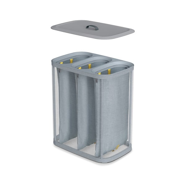 Siv tekstilni koš za perilo 90 l Tota Trio – Joseph Joseph-image-4