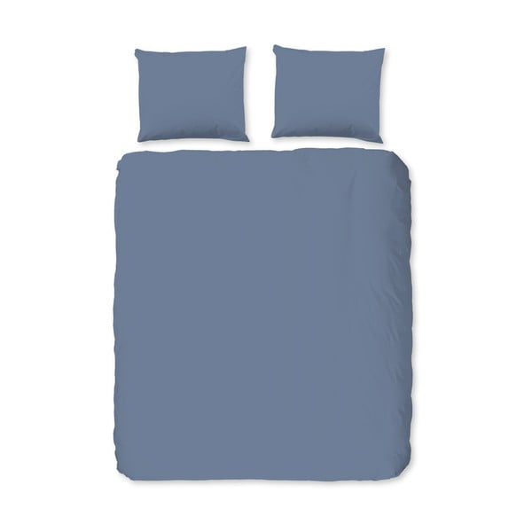 Modra flanelna posteljnina za zakonsko posteljo/podaljšana 200x220 cm – Good Morning