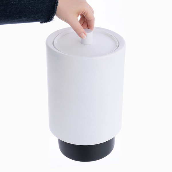 Bel plastičen koš za smeti 6 l – Orion-image-3