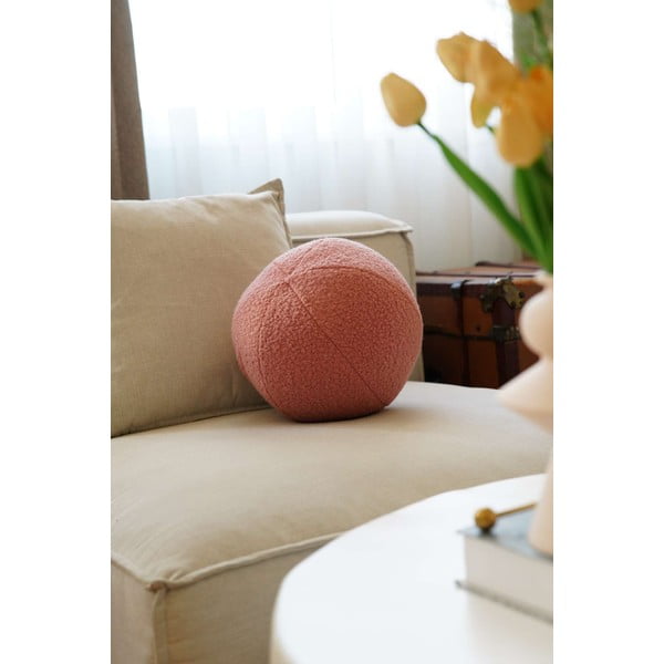 Okrasna blazina iz tkanine bouclé ø 25 cm Top – Mioli Decor-image-2