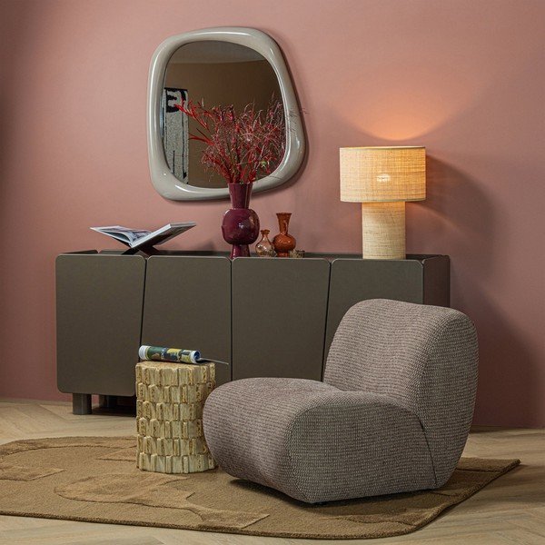 Keramična okrogla stranska mizica ø 35 cm Axu – WOOOD-image-2