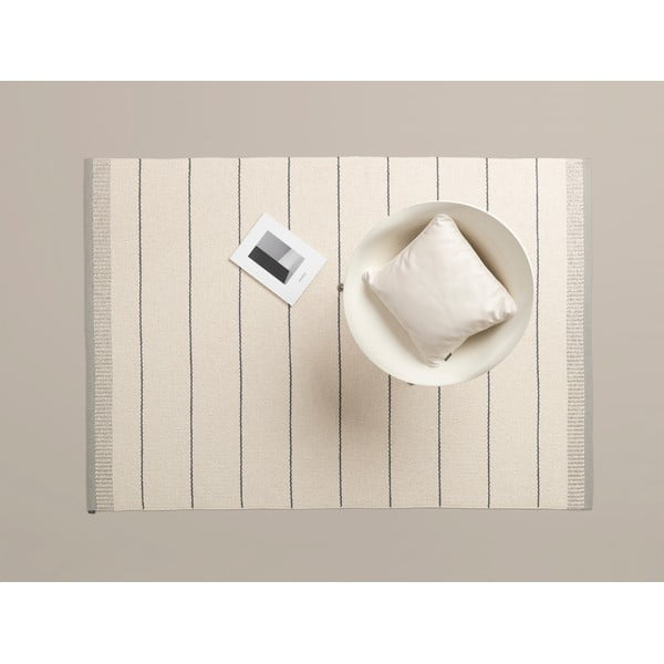 Svetlo siva/kremno bela notranja in zunanja preproga 60x85 cm Belle Warm Grey – Pappelina-image-2