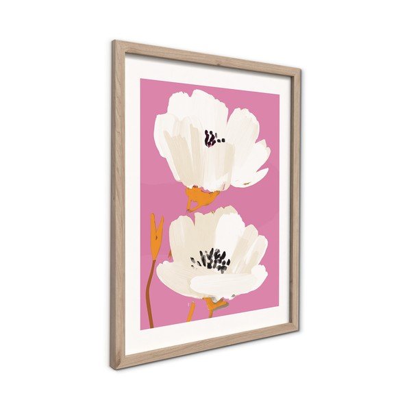 Tiskana slika z okvirjem 30x40 cm Peony Bloom – Styler-image-4
