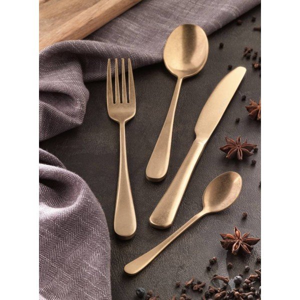 16-delni set jedilnega pribora v zlati barvi Brandani-image-1