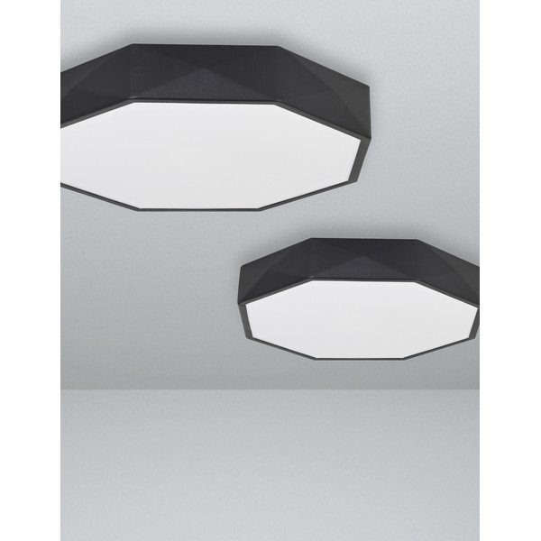 Mat črna aluminijasta LED stropna svetilka Eben – Nova Luce-image-1