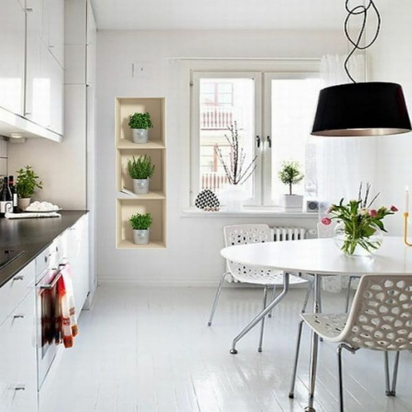 Set 3 nalepk s 3D učinkom Ambiance Herbs in Pot-image-1