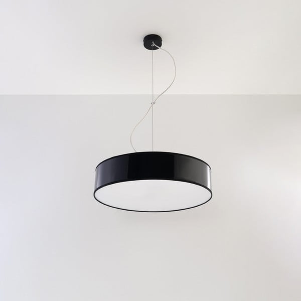 Črna viseča svetilka ø 45 cm Atis – Nice Lamps