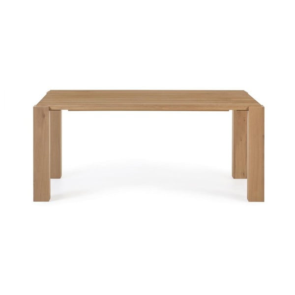 Jedilna miza v hrastovem dekorju 90x160 cm Deyanira – Kave Home-image-3